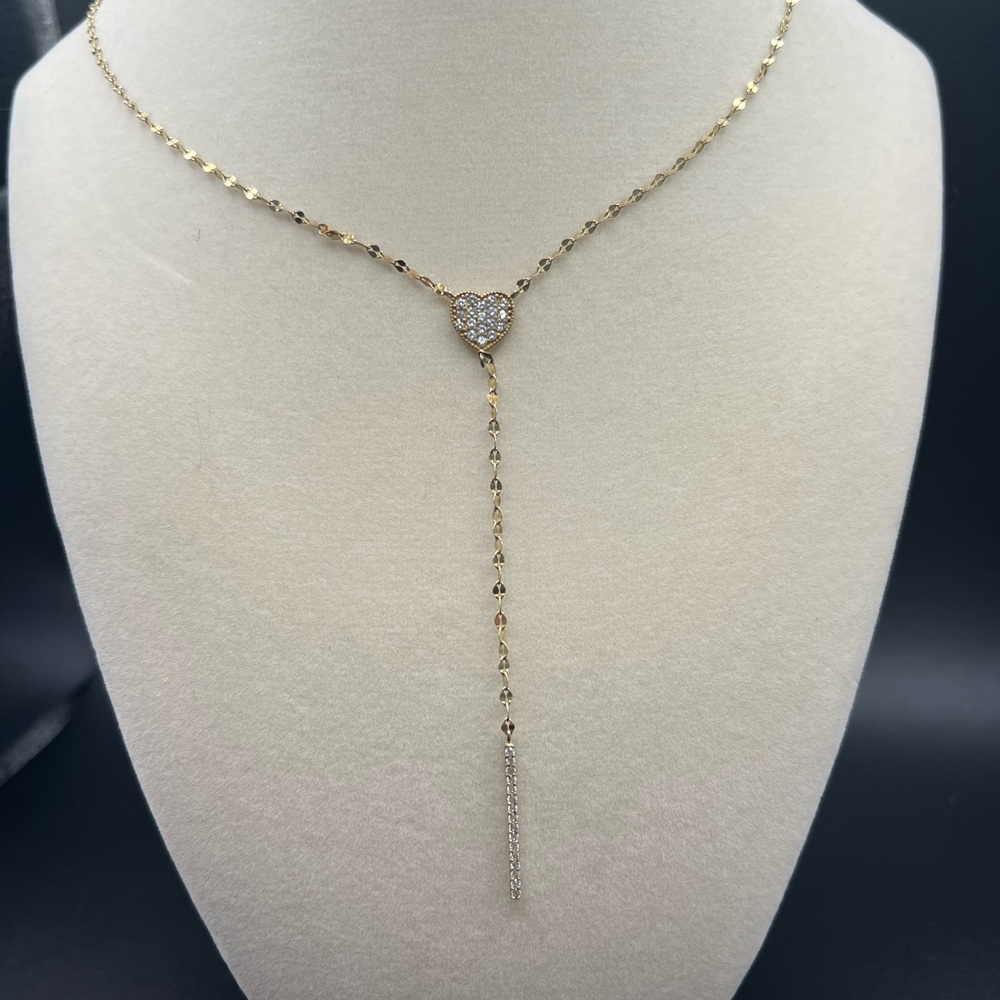Gold Heart Pendant Necklace